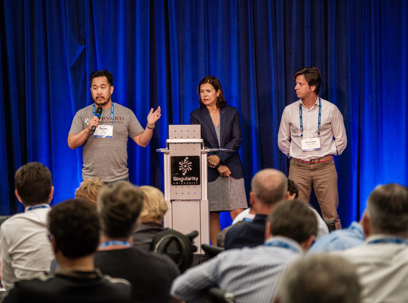 Tejune Kang speaking at Singularity University Executive Program